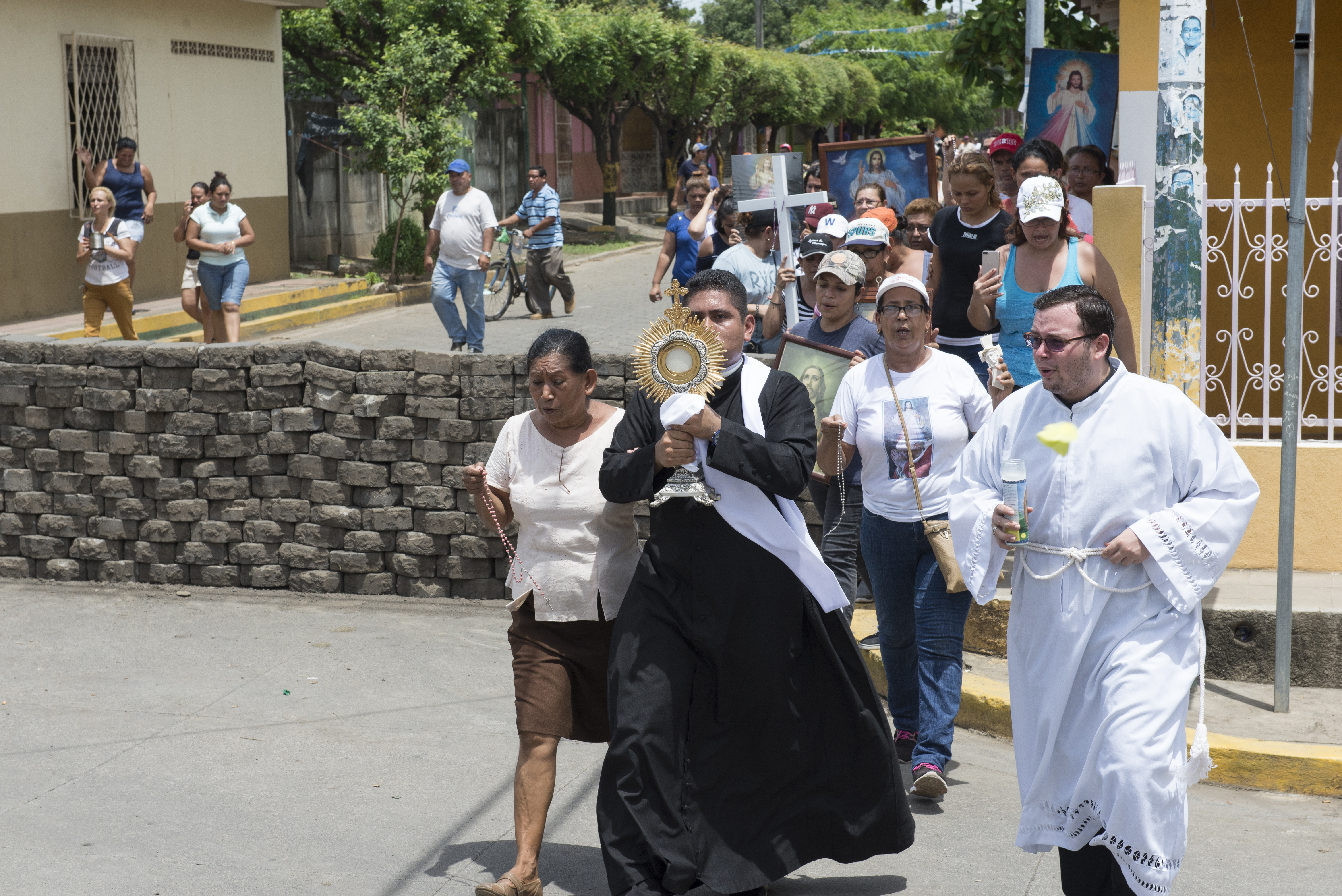 Agosto de 2018. La Iglesia pide por la paz en Nagarote.