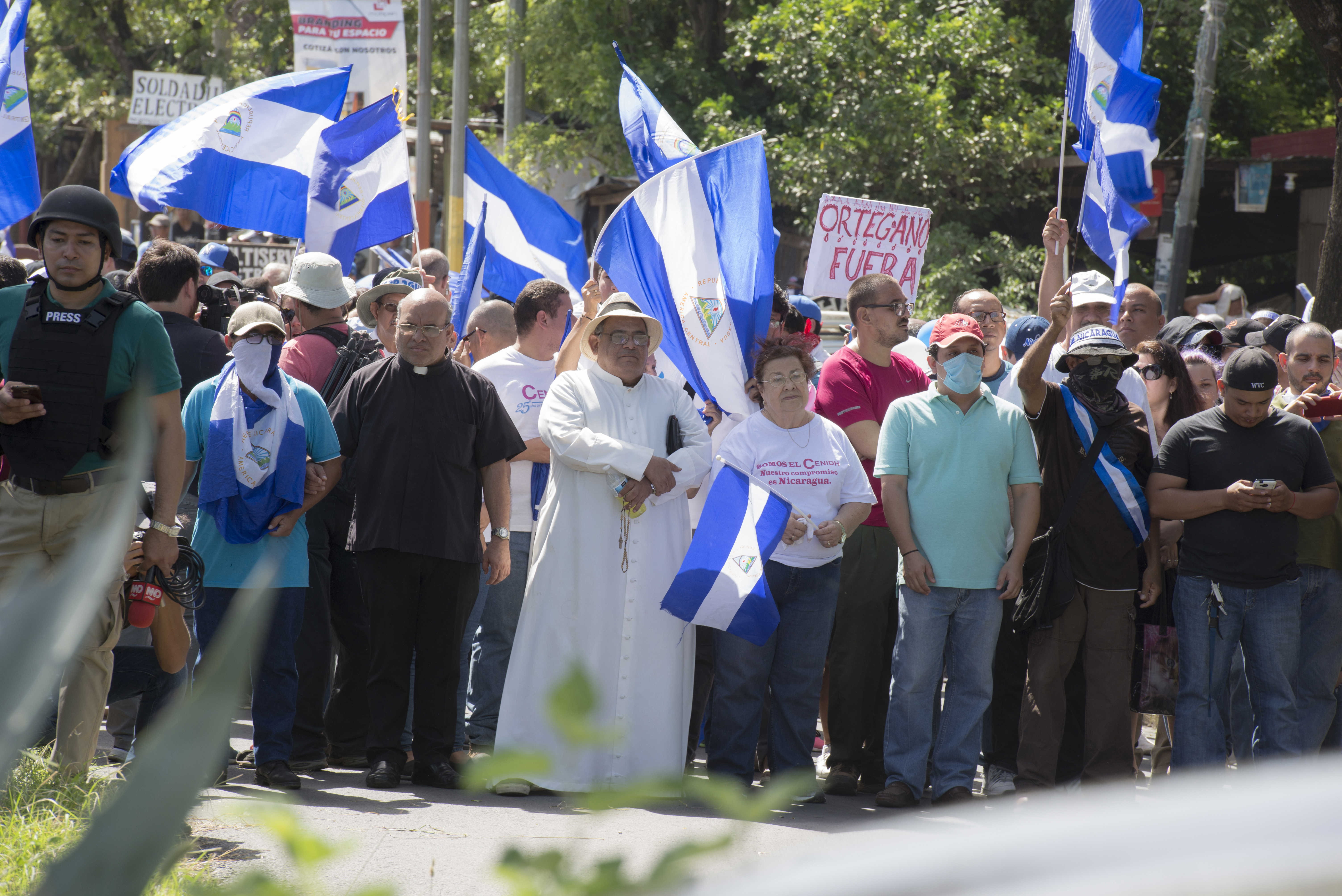 La Iglesia católica y los organismos de Derechos Humanos acompañaron las marchas ciudadanas que exigían justicia.
